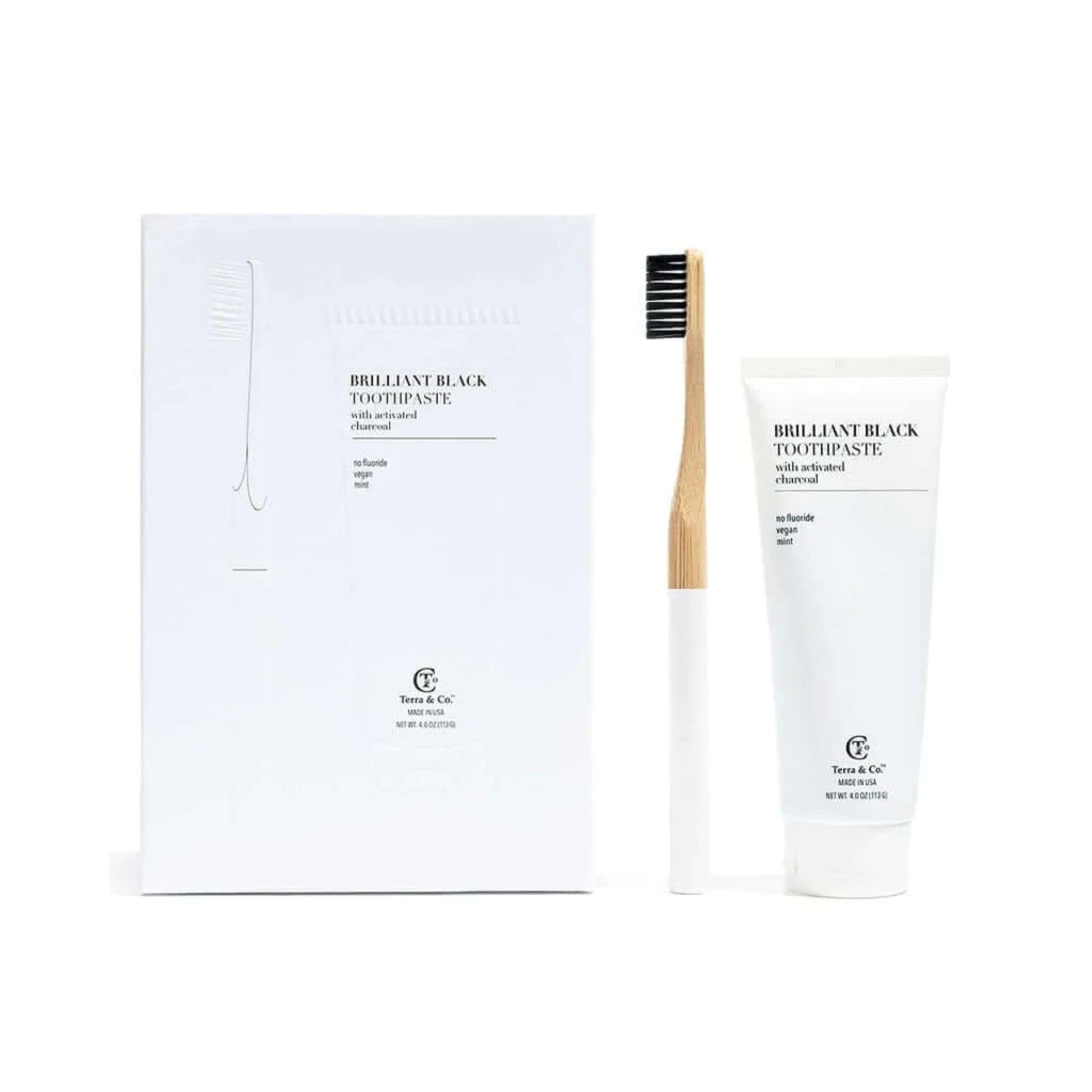 Terra & Co. Brilliant Black Toothpaste Set NMB™ Natural Me Beauty™