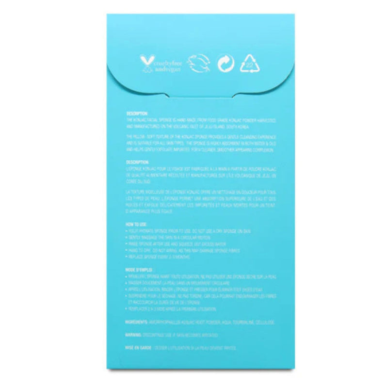 Konjac Facial Sponge with Tourmaline