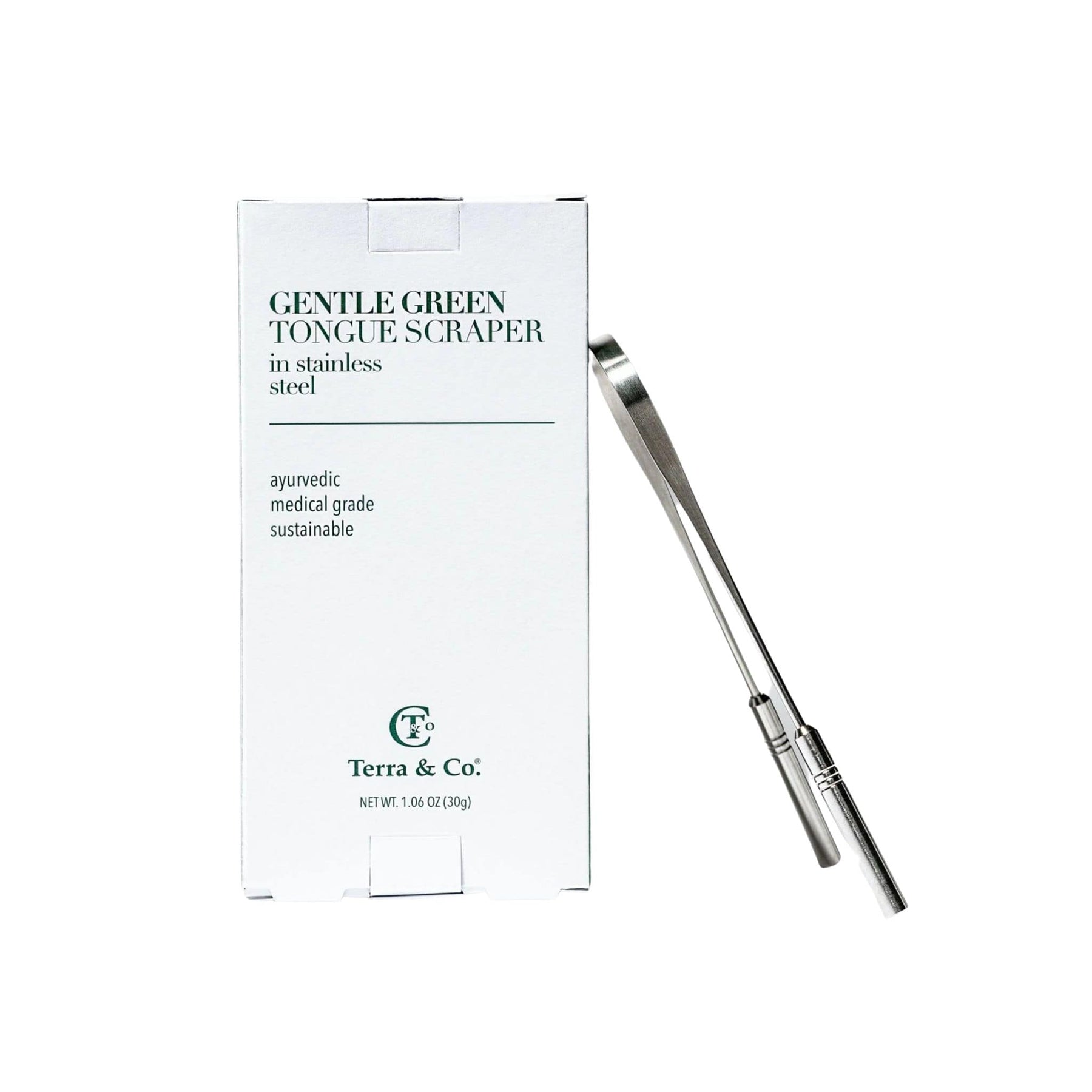 Gentle Green Tongue Scraper