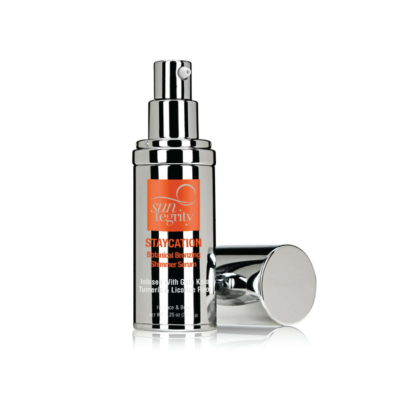 Staycation Botanical Face + Body Bronzing Shimmer Serum