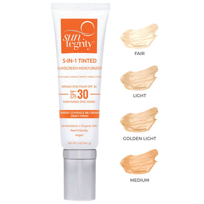 5 in 1 Tinted Sunscreen Moisturizer, SPF 30