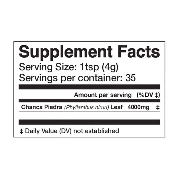<img src="chanca piedra superfood powder supplement facts.jpg" alt="chanca piedra superfood powder supplement facts">