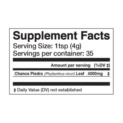 <img src="chanca piedra superfood powder supplement facts.jpg" alt="chanca piedra superfood powder supplement facts">