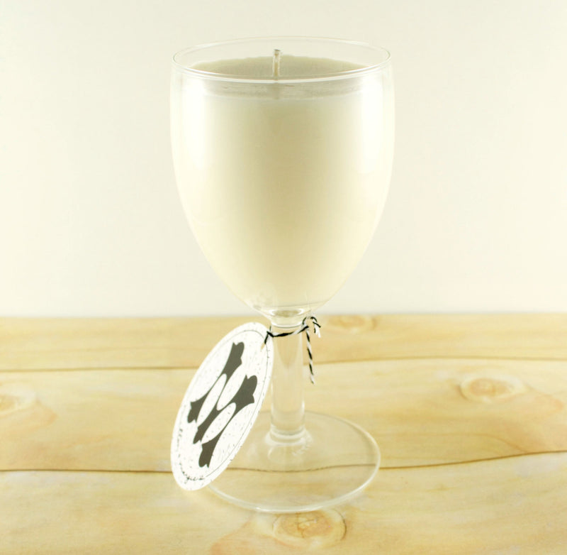 Gin and Tonic Soy Candle In A Wine Glass